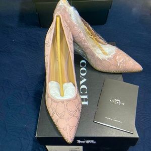 Coach beaded Waverly85 sig suede